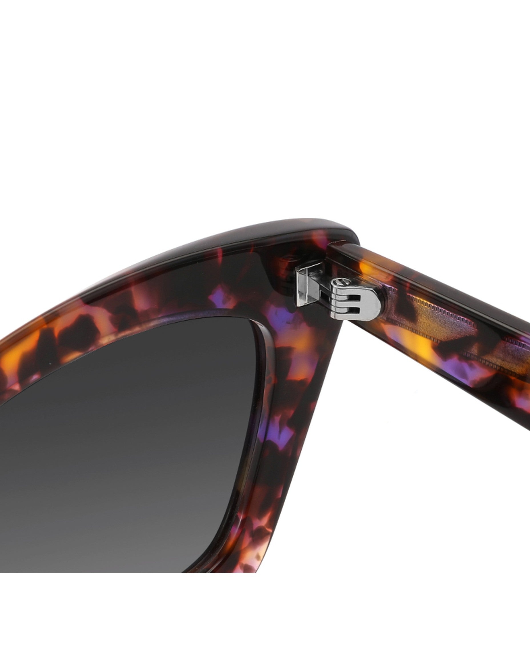 Lombok Sunglasses - Purple Tortoise Frame, Grey Lens