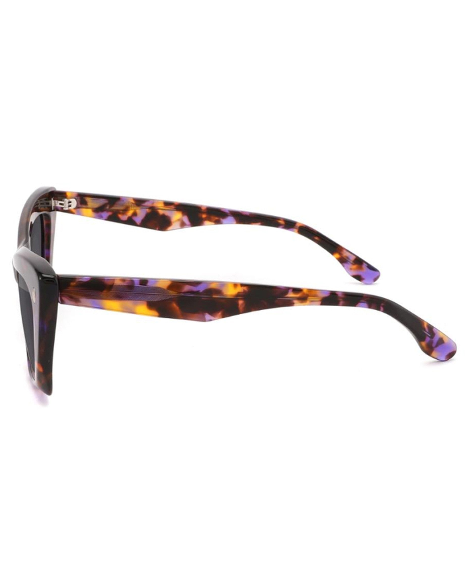 Lombok Sunglasses - Purple Tortoise Frame, Grey Lens