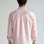 Striped Button-Down Shirt - Pink Stripe - back view