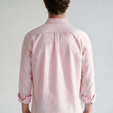Striped Button-Down Shirt - Pink Stripe - back view