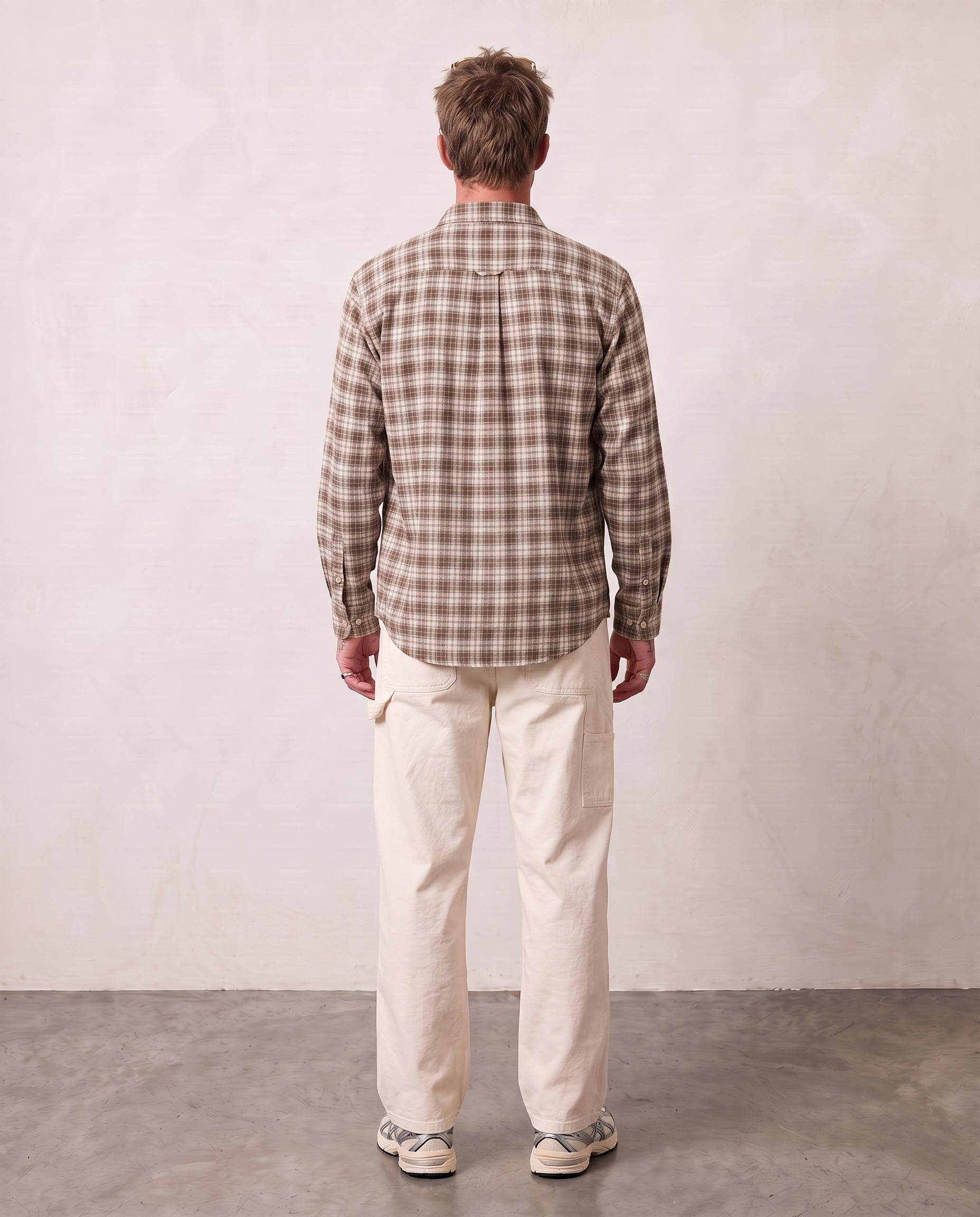 Yarn-Dyed Plaid Shirt - Coffee