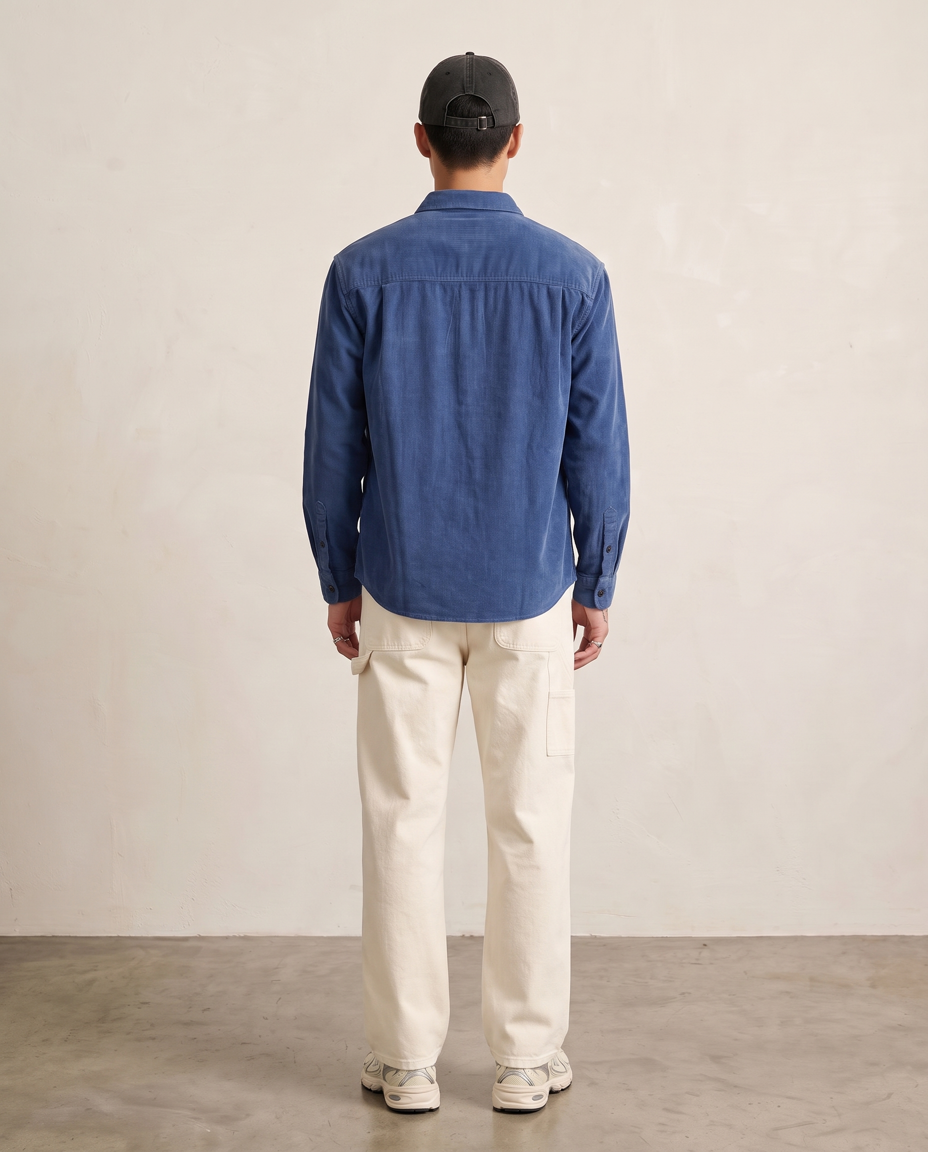 Washed Corduroy Overshirt - Blue
