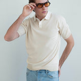 Roma Knit Polo - Sand