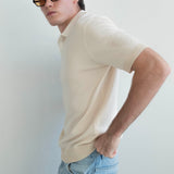 Roma Knit Polo - Sand