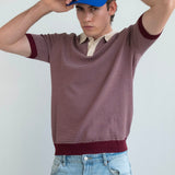 Roma Knit Polo - Red