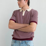 Roma Knit Polo - Red