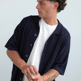Harlow Knit Shirt - Navy
