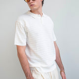 Knit Polo Shirt - White