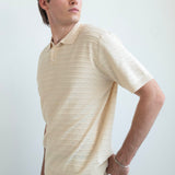 Knit Polo Shirt - Beige