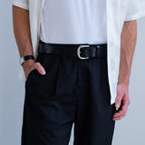 Pleated Kyoto Trousers - Black