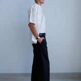 Pleated Kyoto Trousers - Black