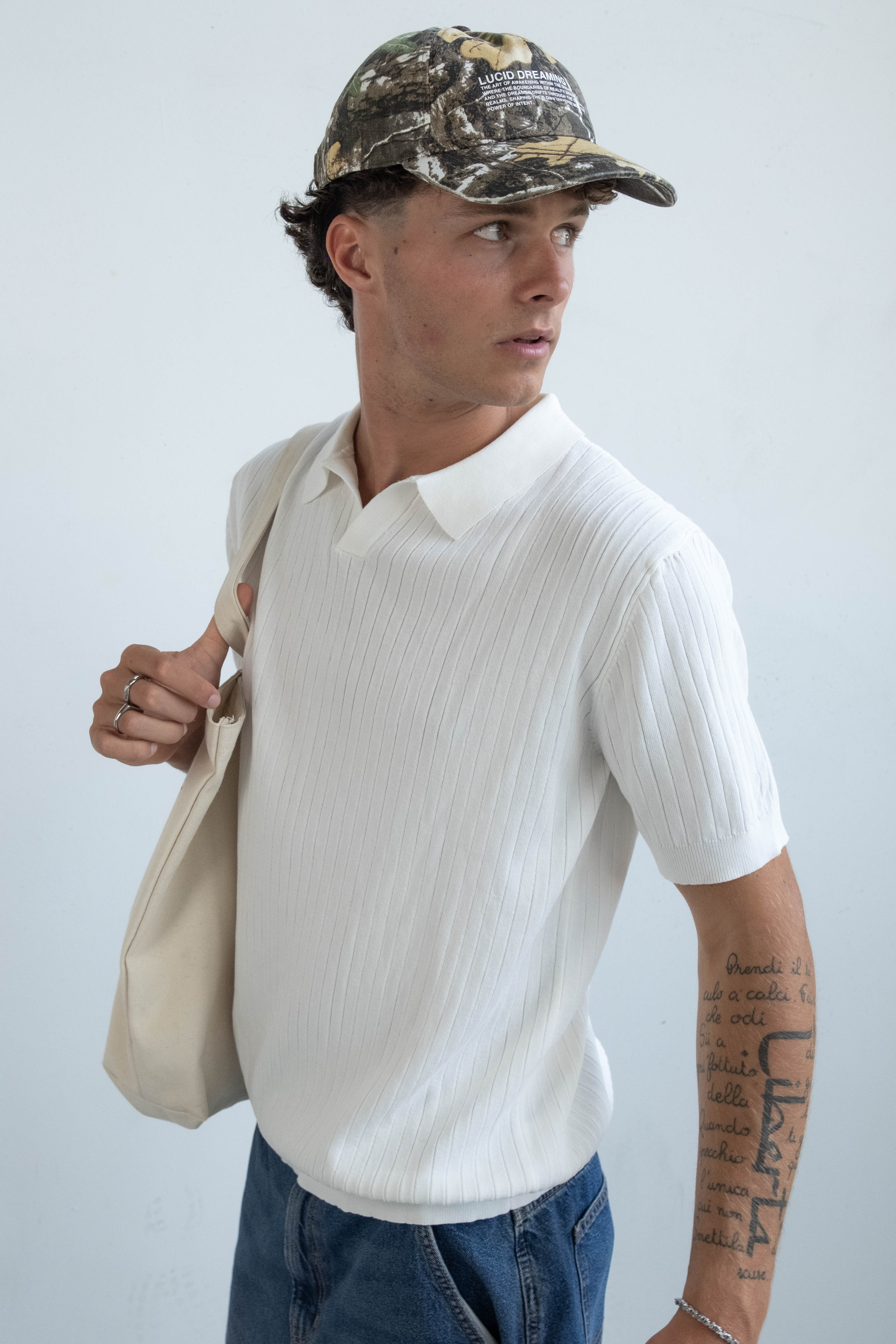 Rib Knit - White