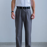 Pleated Kyoto Trousers - Charcoal