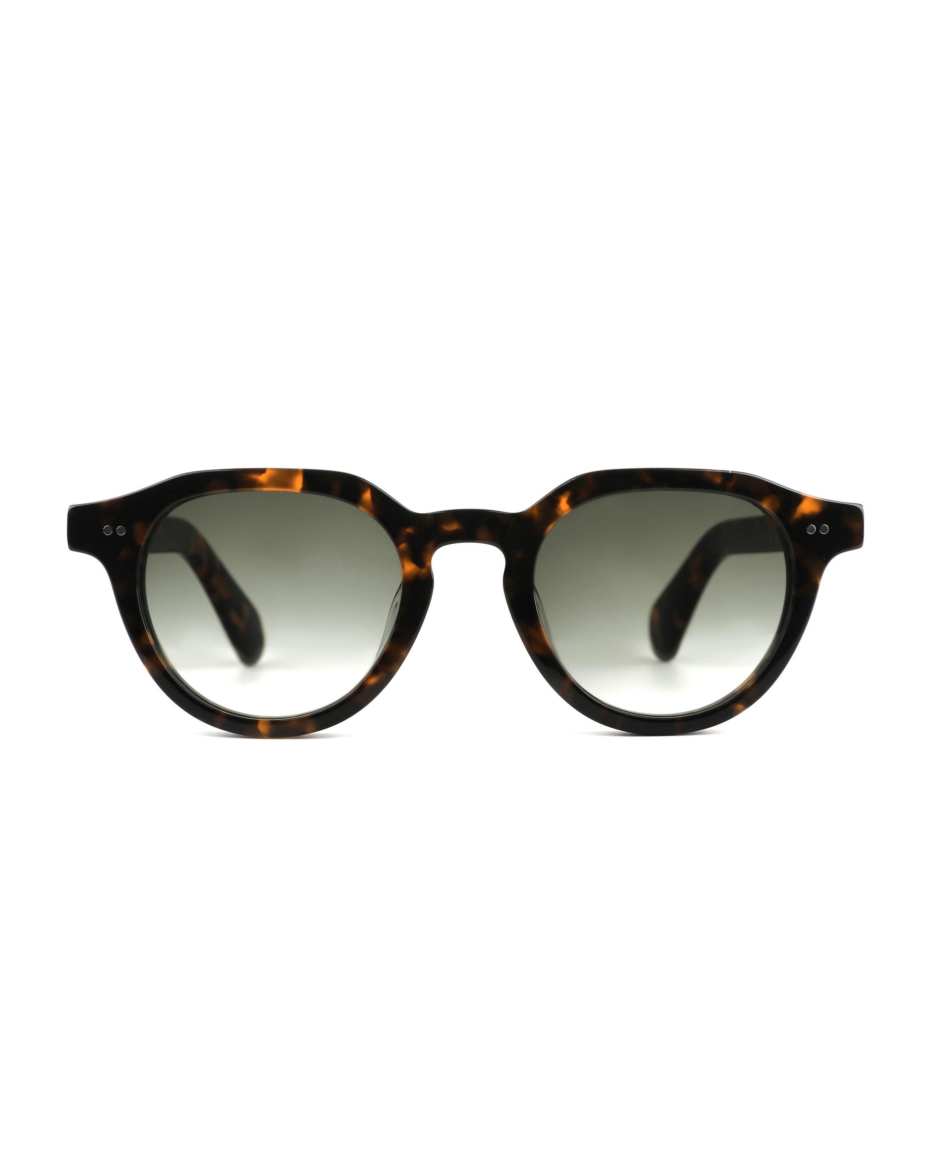Sorrento Sunglasses - Tortoise Frame, Gradient Green Lens