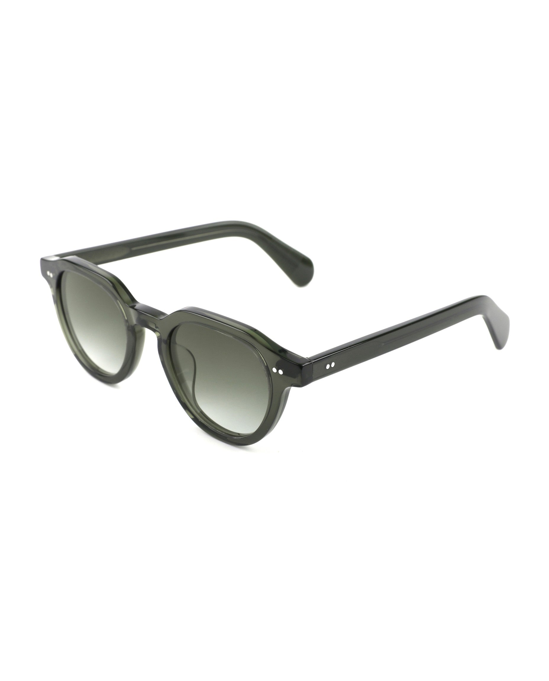 Sorrento Sunglasses - Green Frame, Gradient Green Lens