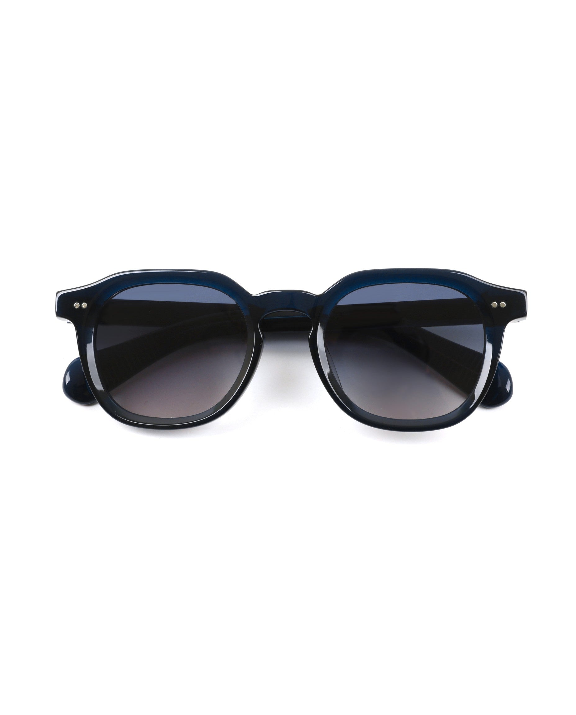 Palma Sunglasses - Blue Frame, Gradient Blue Lens