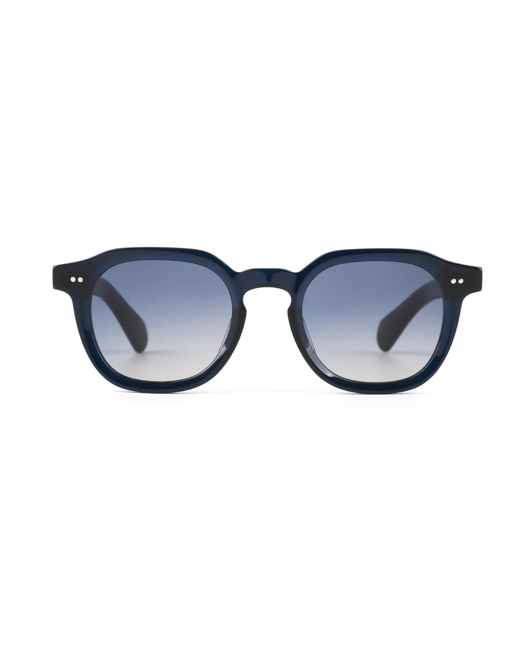 Palma Sunglasses - Blue Frame, Gradient Blue Lens