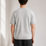 Slub Knit Tee - Grey - lifestyle angle