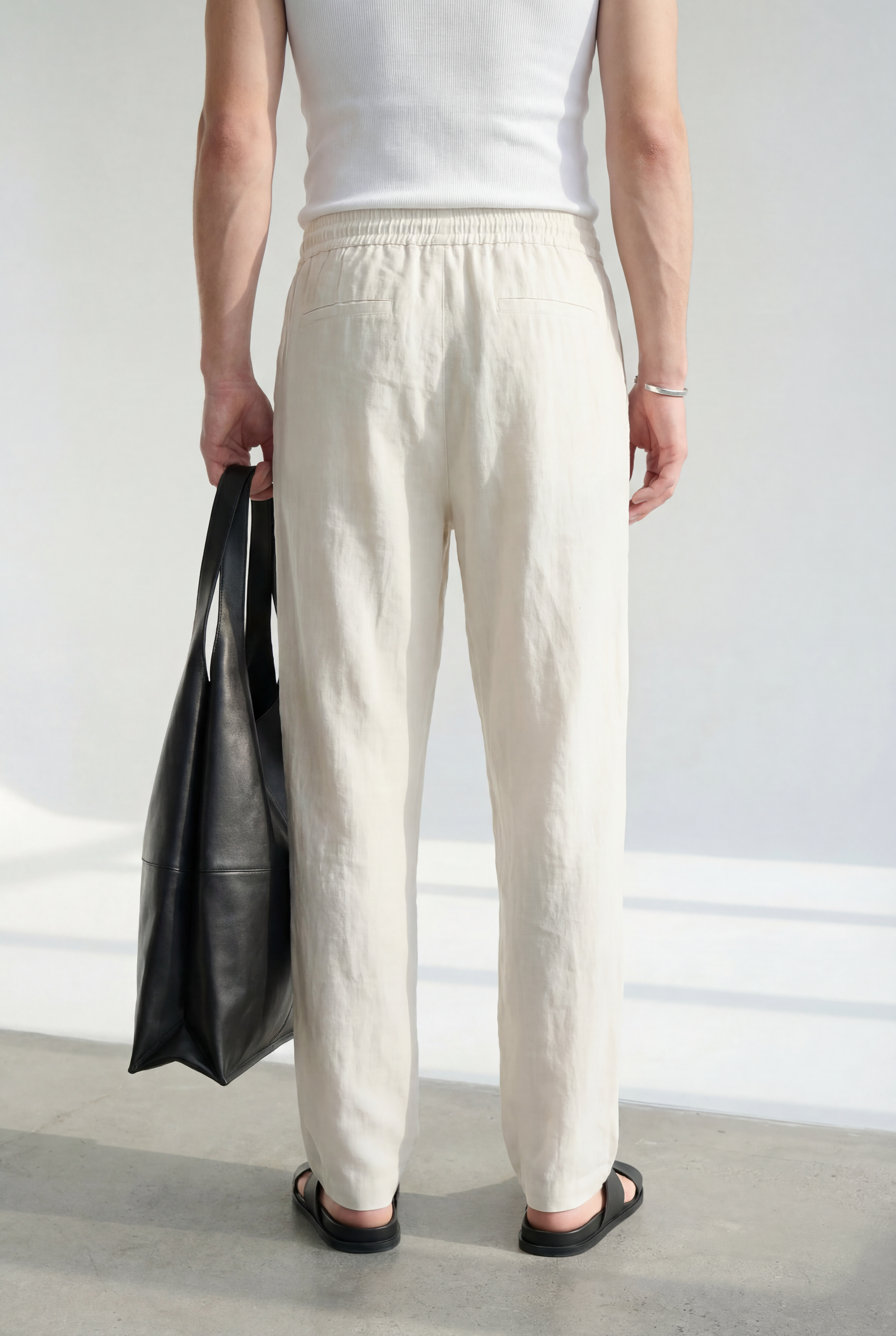 Hipland The Nara Beach Trouser - Natural - view 8 view