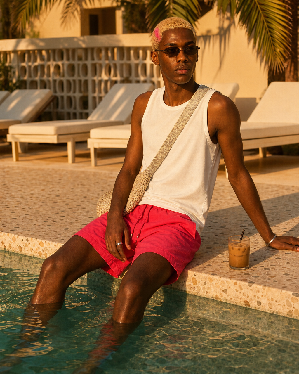 Bondi Shorts - Pink - back view