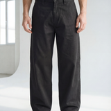 Hipland Echo Trouser — Black — front view