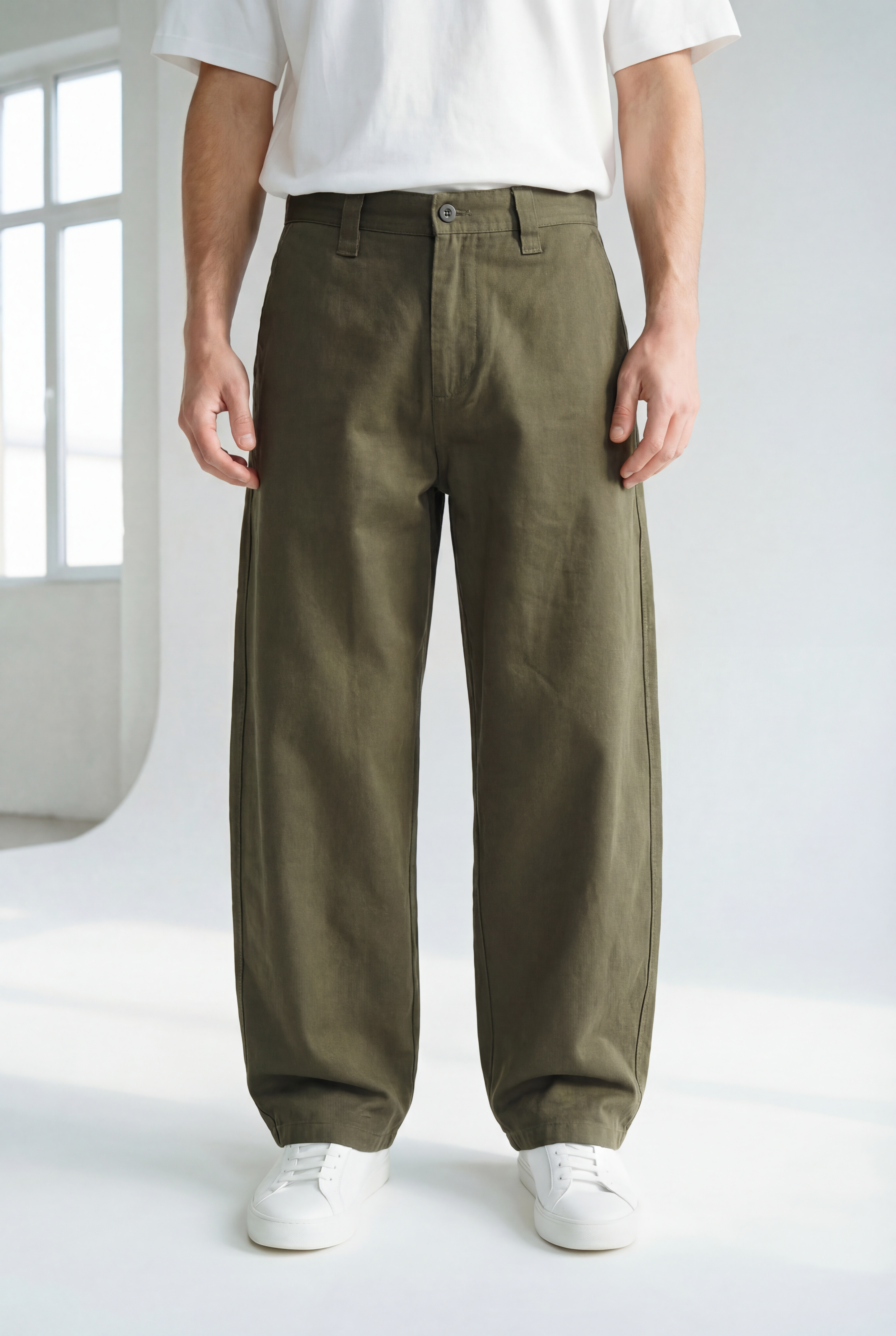 Hipland Echo Trouser — Army — front view