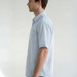 Hipland Sebastian Shirt - Light Blue - back view