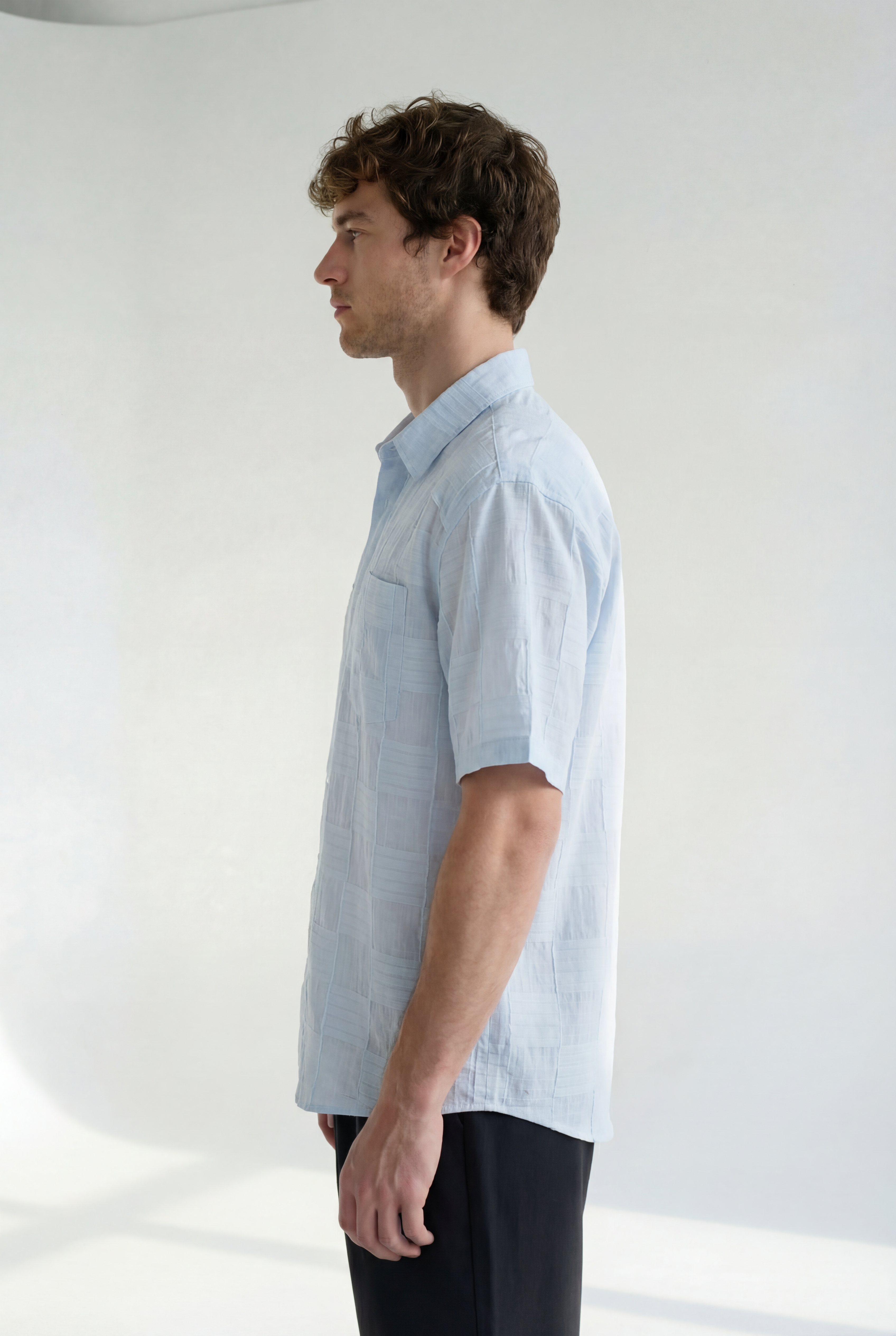 Hipland Sebastian Shirt - Light Blue - back view