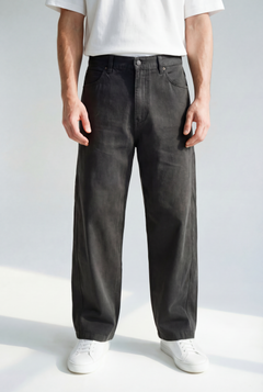 Hipland Workers Trousers - Soft Black - front view