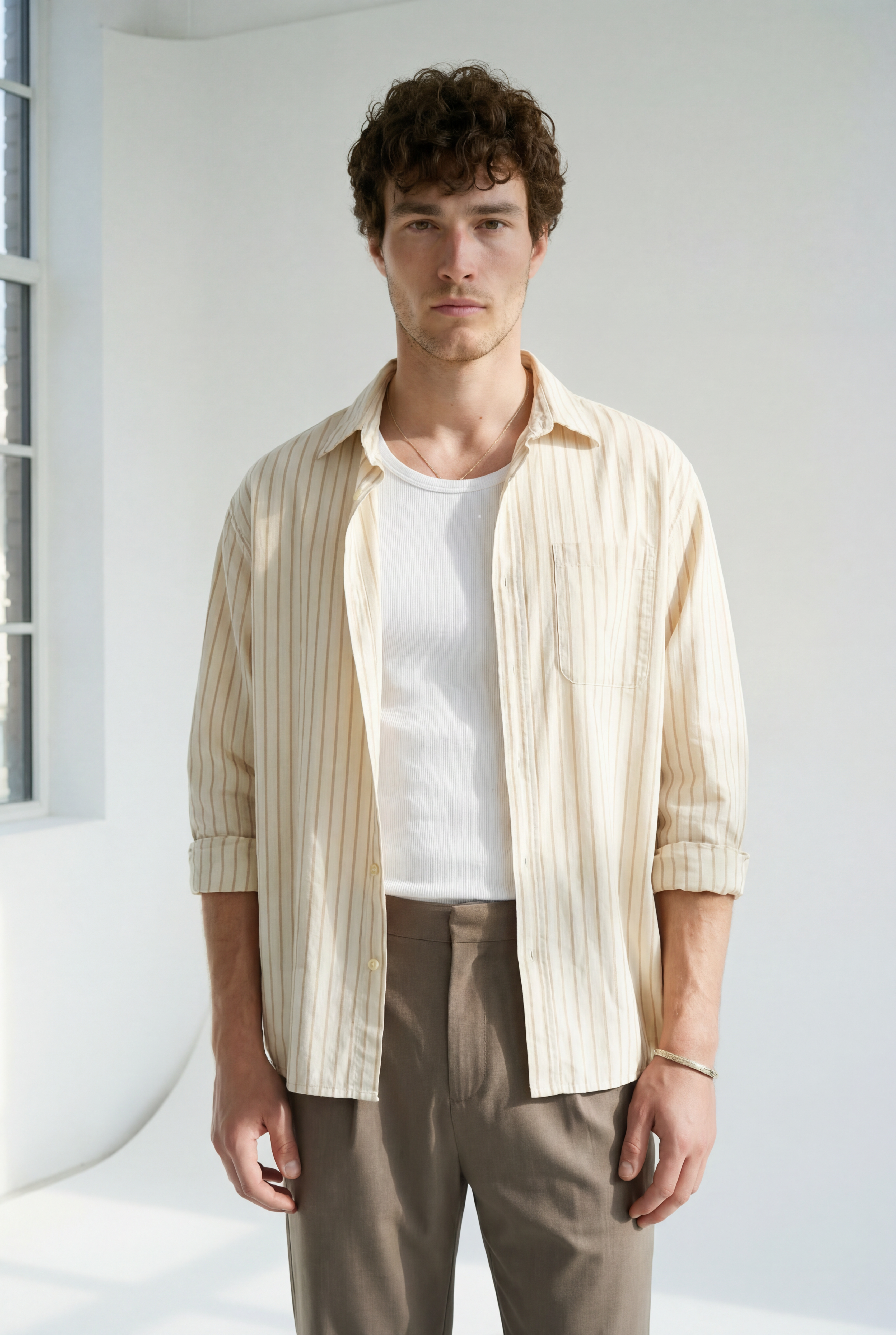 Hipland The Hikari Stripe Shirt - front view
