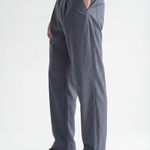 Hipland Studio Pleat Trousers - Slate Grey - back view