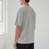 Hipland 300GSM Big Tee - Grey - lifestyle view