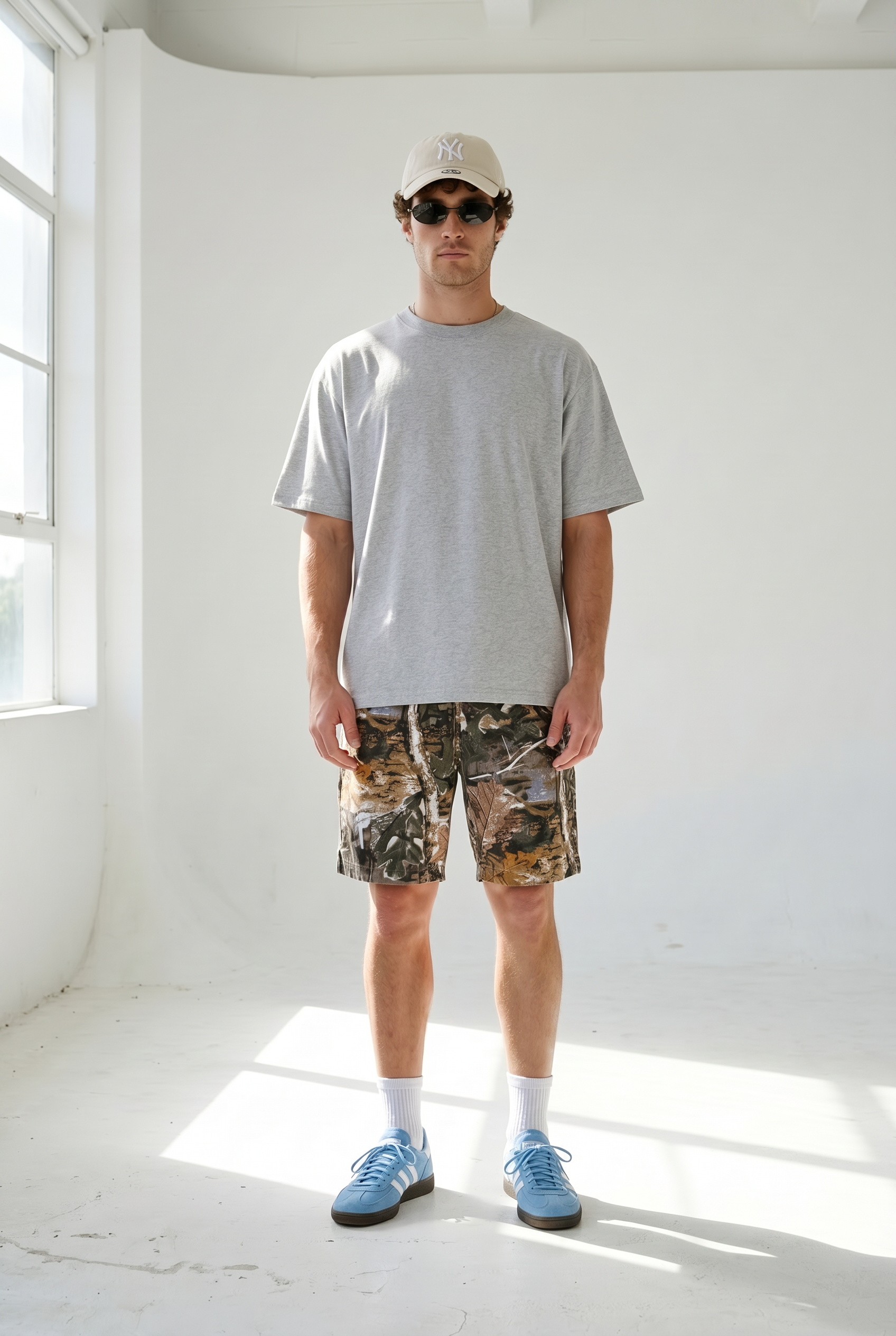 Hipland 300GSM Big Tee - Grey - front alternate view