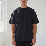Hipland 300GSM Big Tee - Black - front view