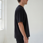 Hipland 300GSM Big Tee - Black - detail view