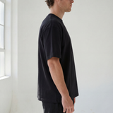 Hipland 300GSM Big Tee - Black - detail view