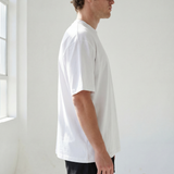 Hipland 300GSM Big Tee - White - detail view