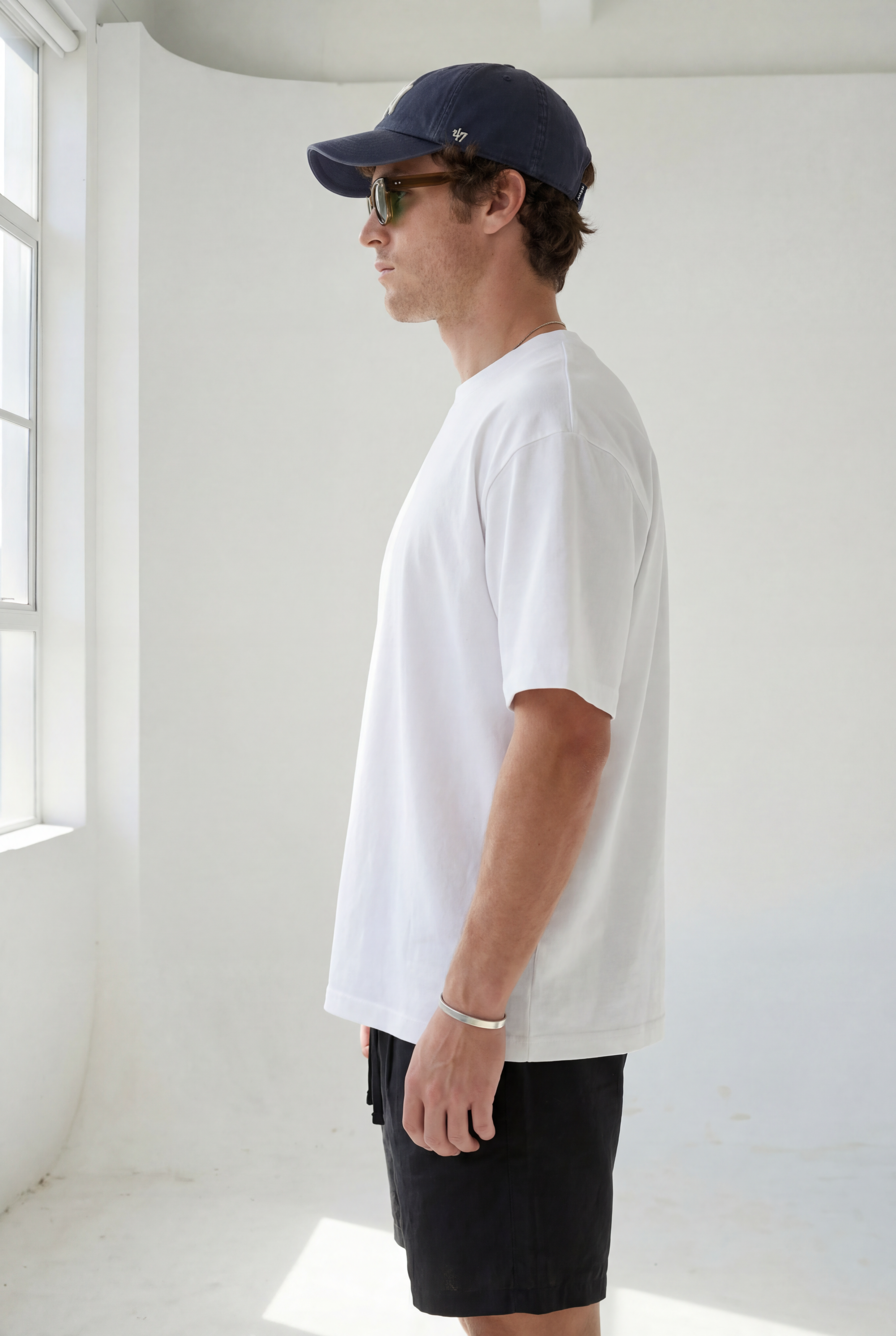 Hipland 300GSM Big Tee - White - front alternate view