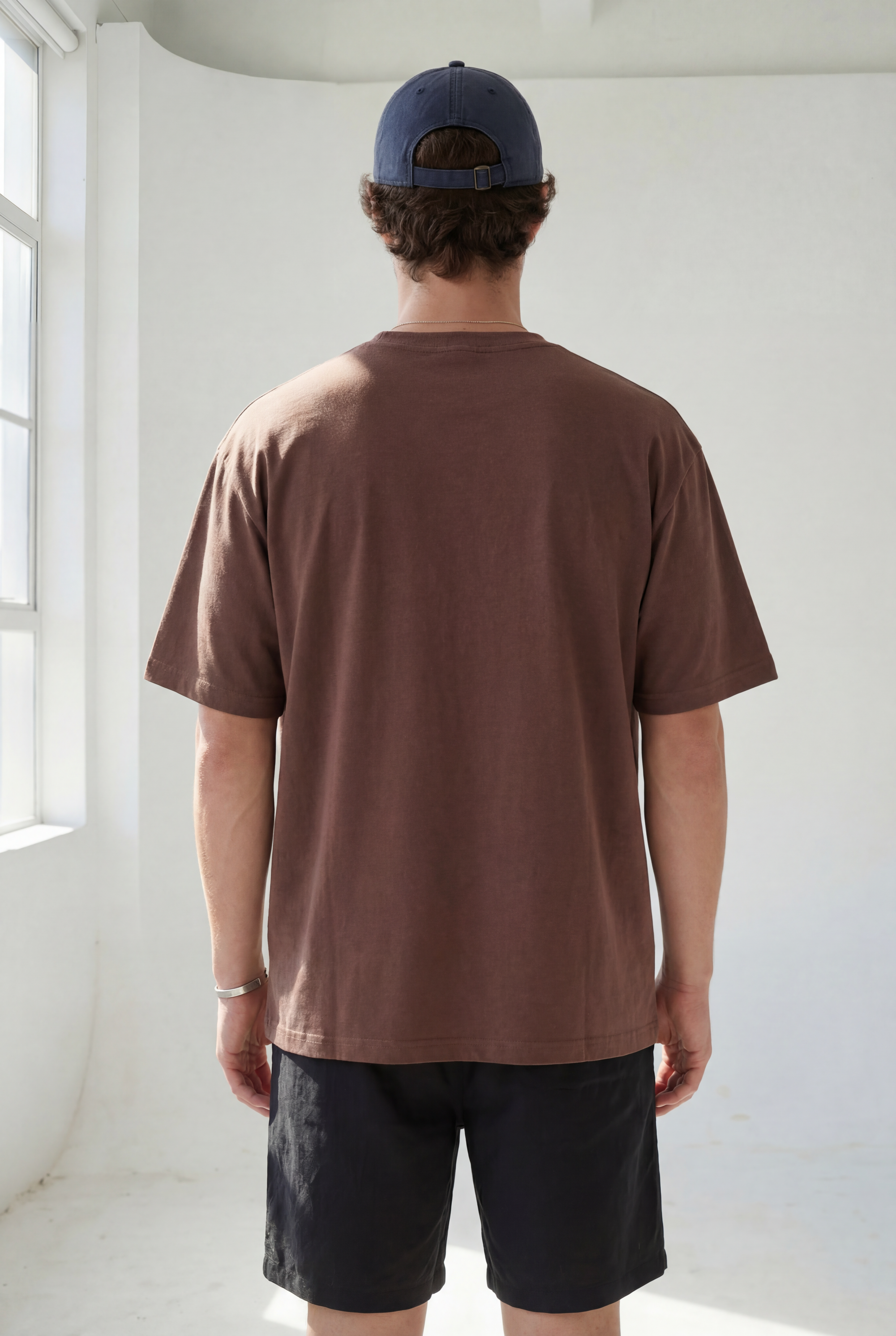 Hipland 300GSM Big Tee - Brown - back view