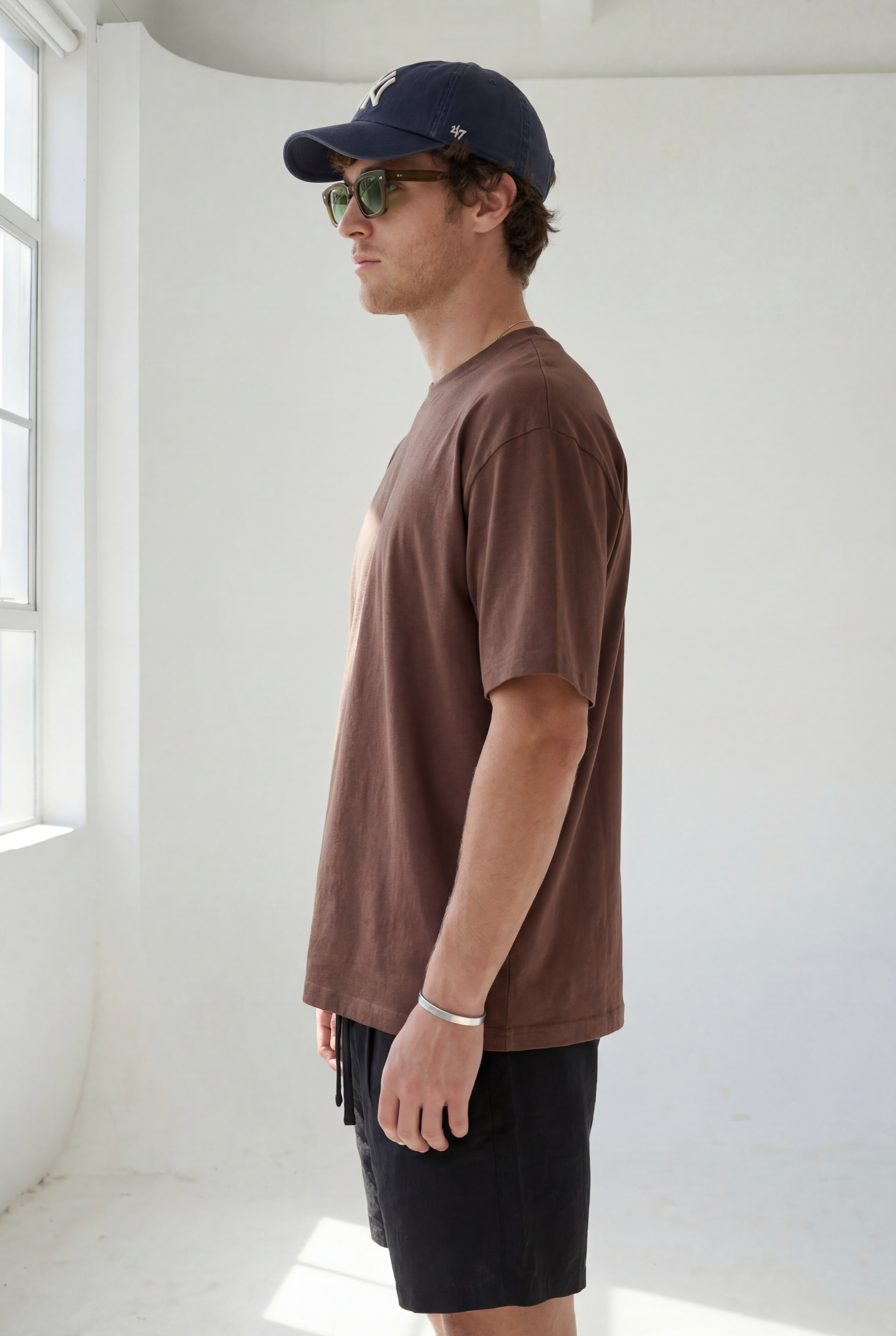 Hipland 300GSM Big Tee - Brown - detail view