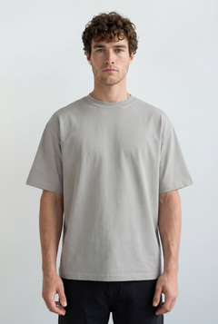 Hipland Frame Tee — Grey — front view