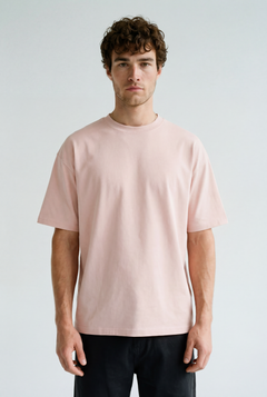 Hipland Frame Tee — Pink — front view