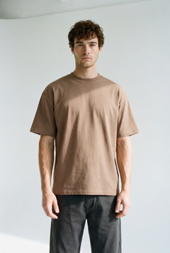 Hipland Frame Tee — Brown — front view