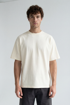 Hipland Frame Tee — Cream — front view