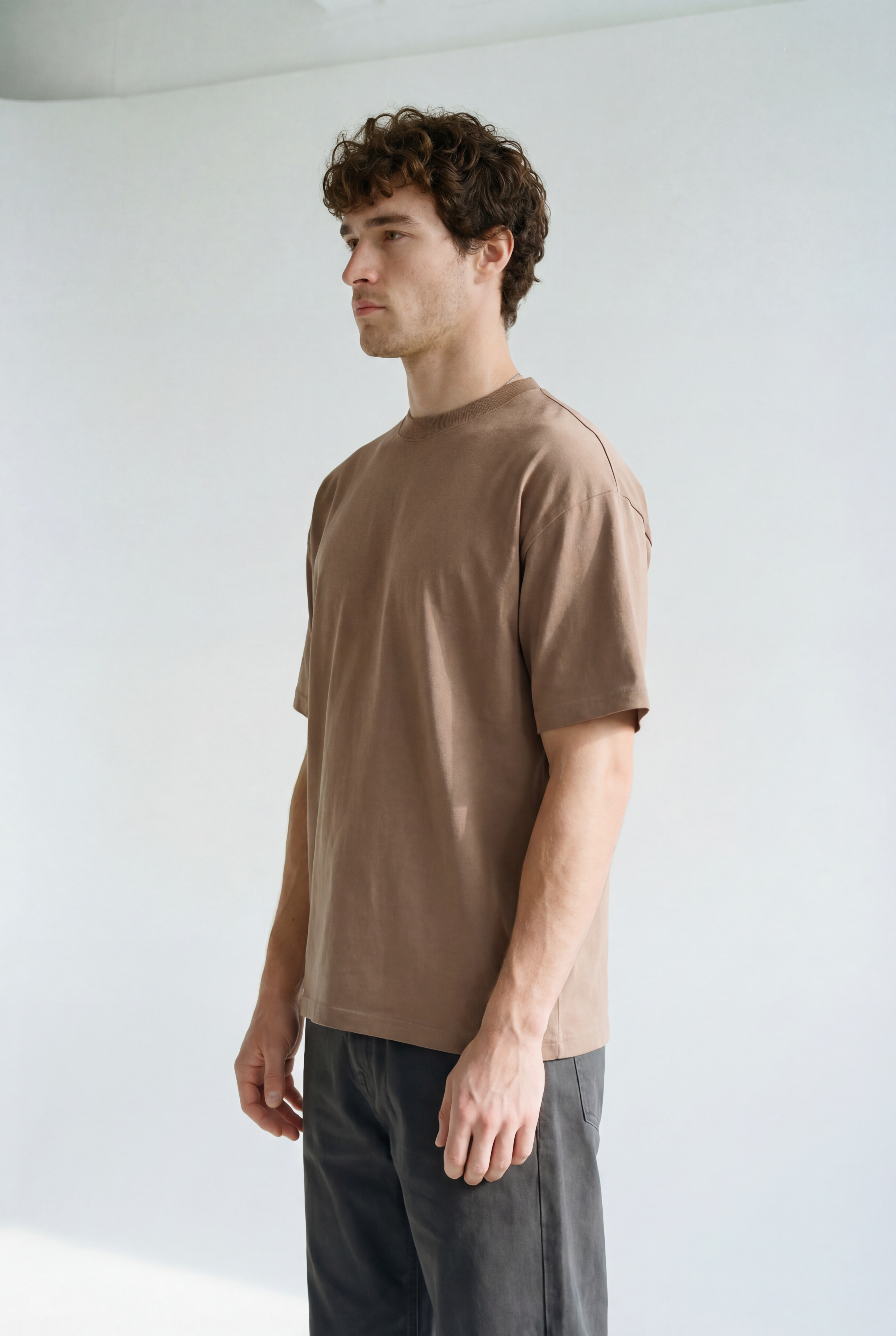 Hipland Frame Tee — Brown — detail view