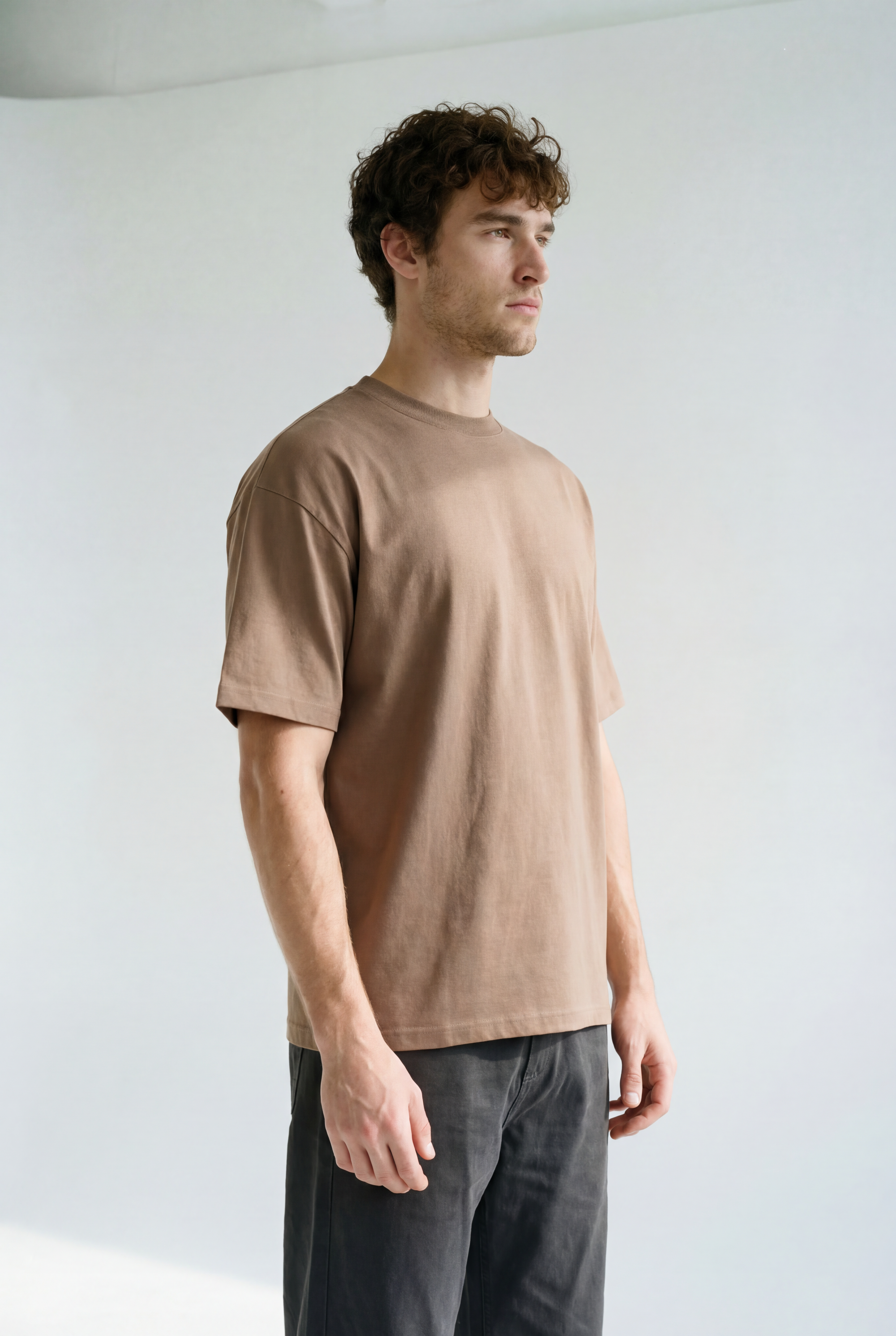 Hipland Frame Tee — Brown — front alternate view