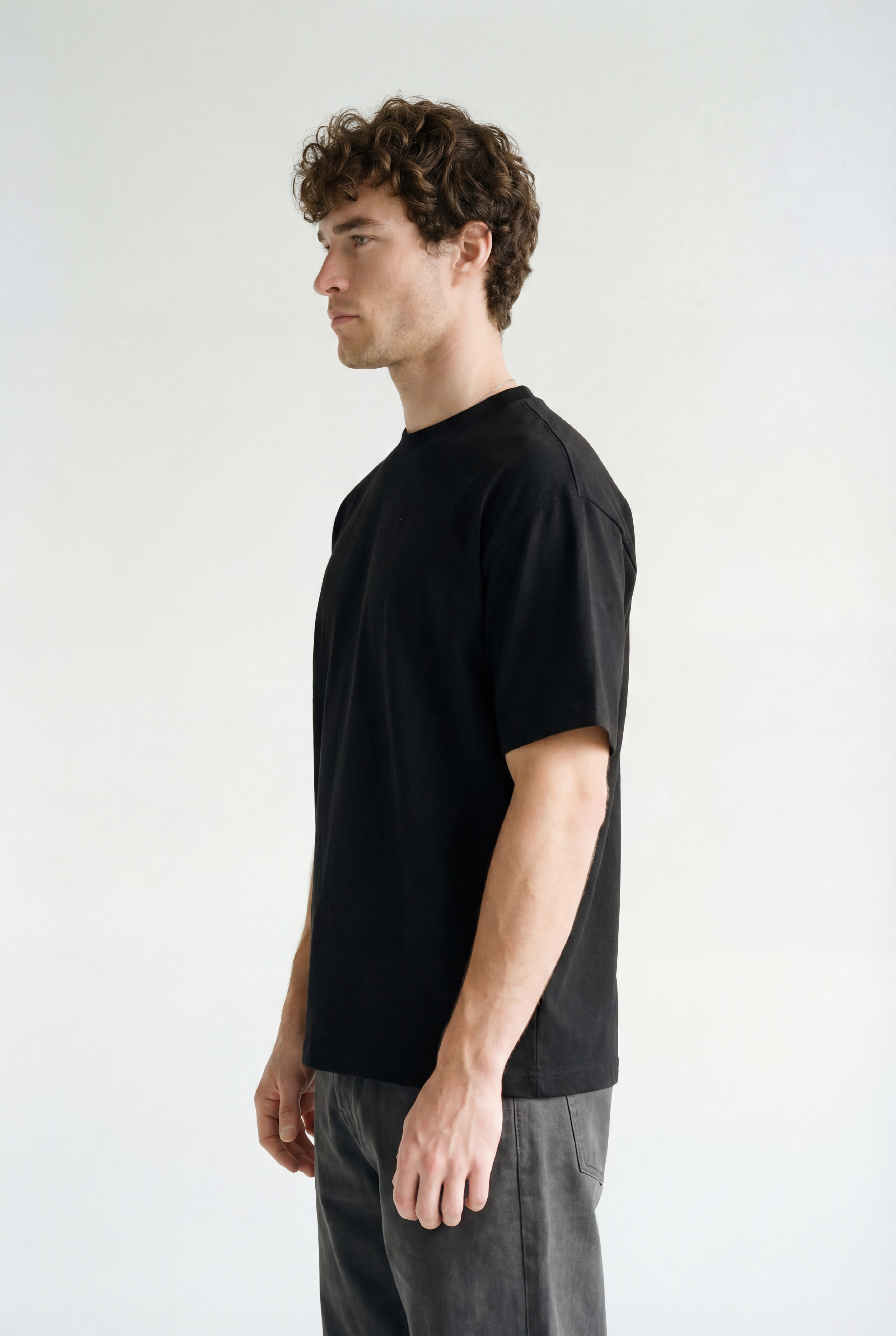Hipland Frame Tee — Black — front alternate view