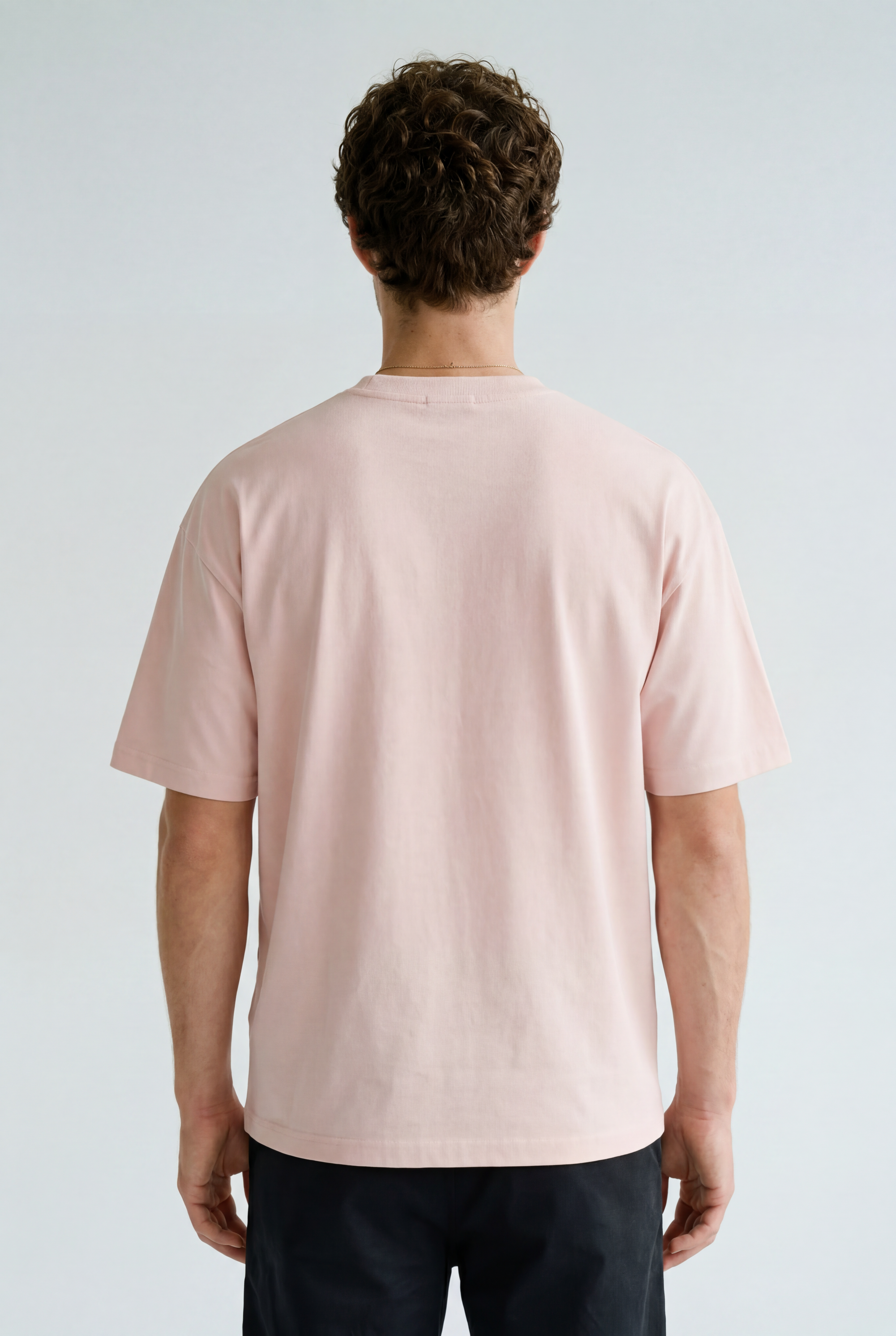 Hipland Frame Tee — Pink — back view