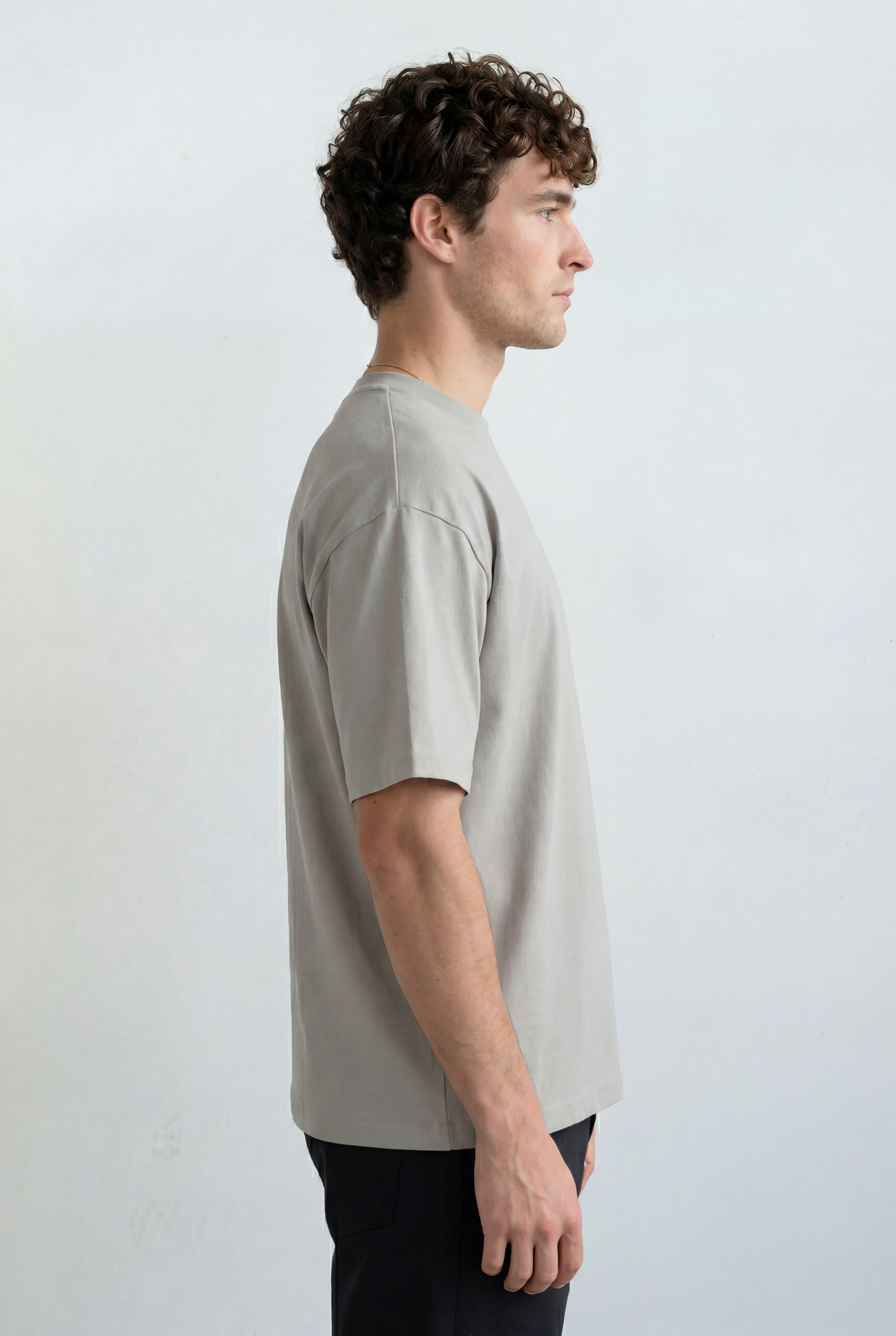 Hipland Frame Tee — Grey — detail view