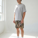Hipland Bush Camo Shorts — Light Camo — back view